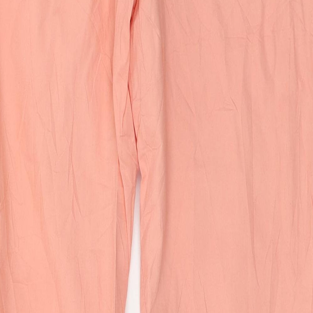 Womens UK Size 8 Promod Regular Fit Pink Trousers