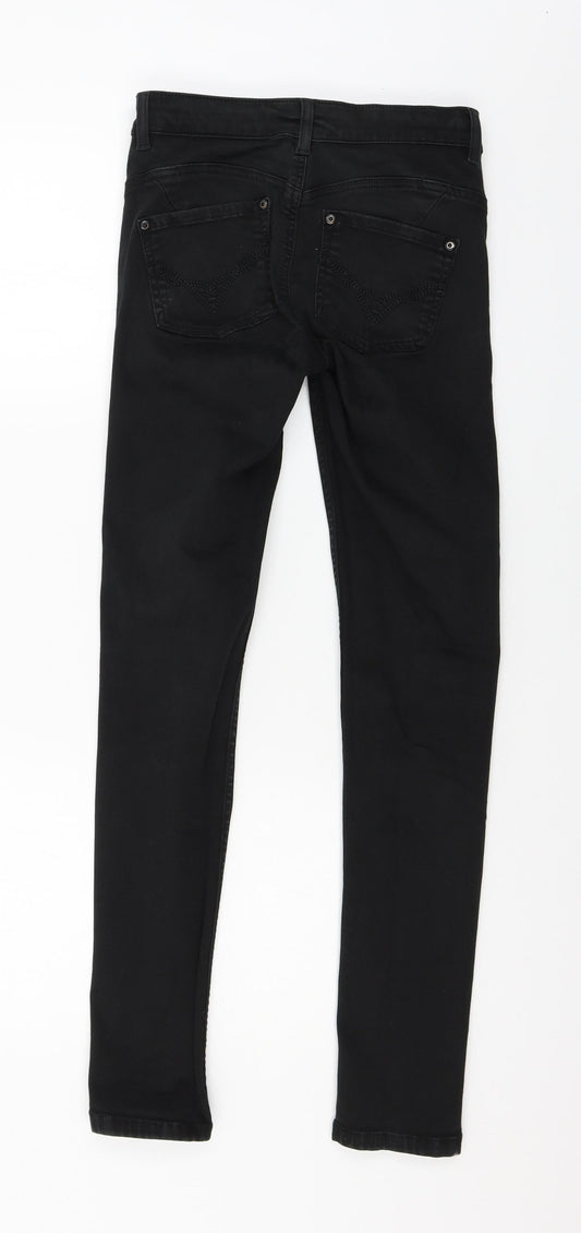 Oasis Womens Black Denim Skinny Jeans Size 6 L29 in