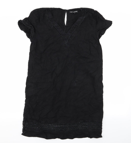 Next Womens Black A-Line Size 8