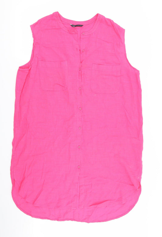 Marks & Spencer Womens Pink Fit & Flare Size 14