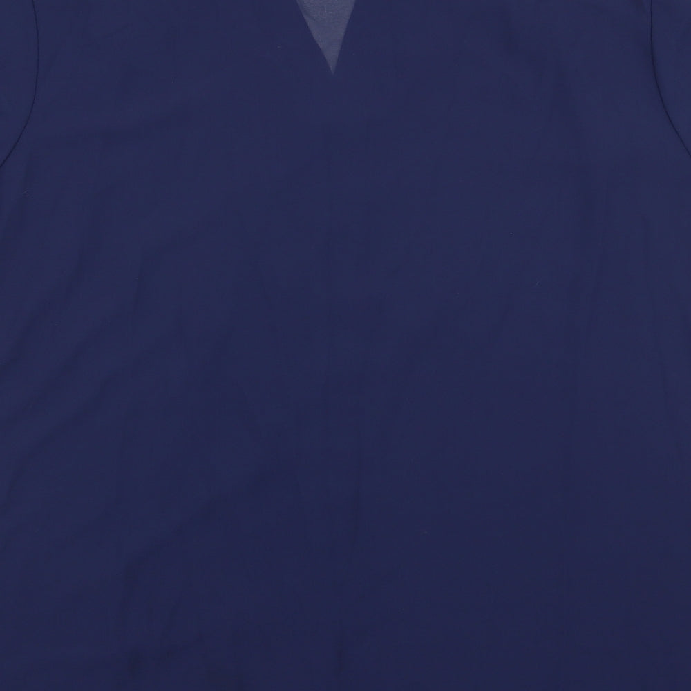 Womens UK Size XL Just elegance Blue Basic Blouse
