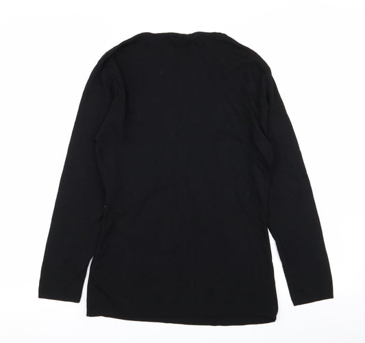 Womens UK Size L Reflections Black Pullover Jumper