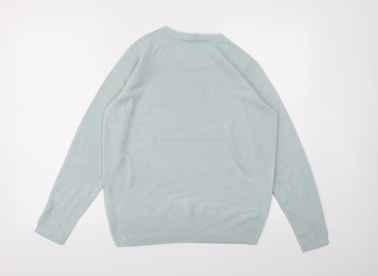 Womens UK Size 12 M&Co Blue Pullover Jumper