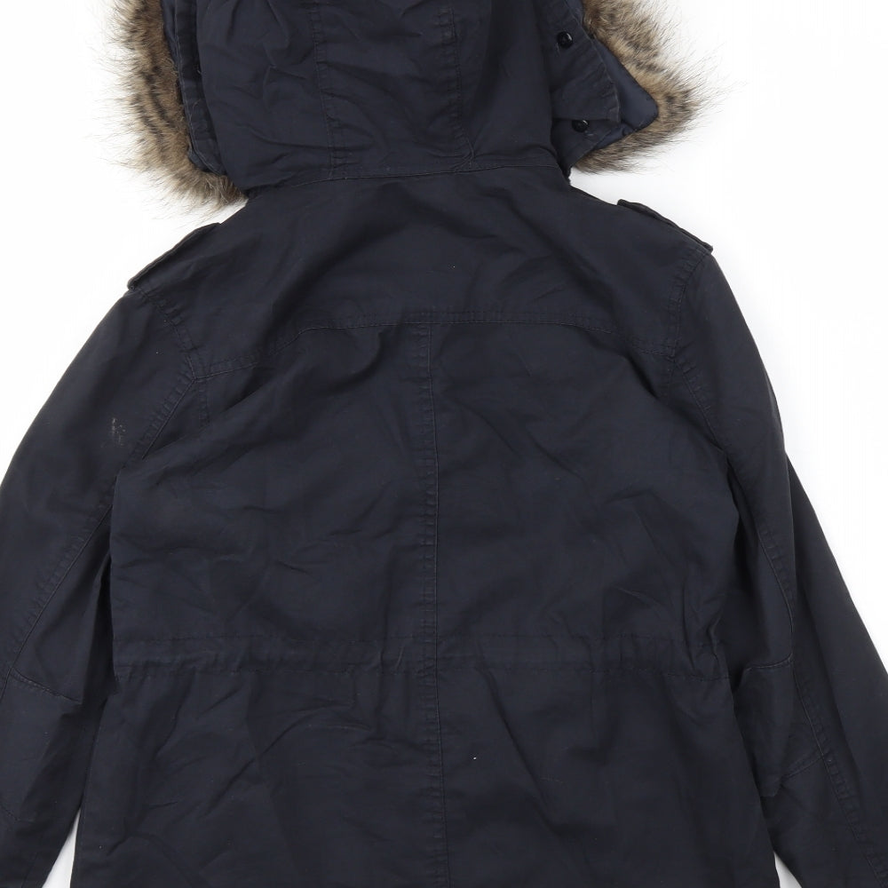 NEW LOOK Womens Black Jacket Coat Size 8