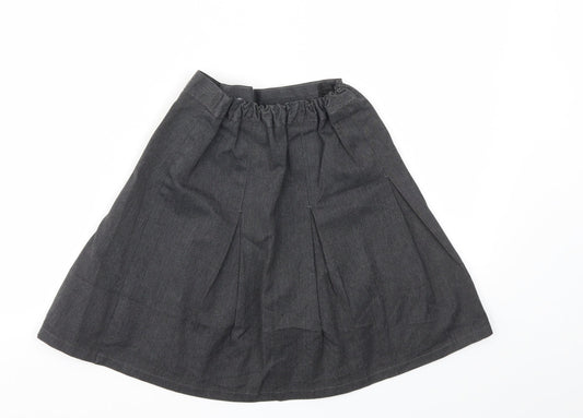 M&S Girls Grey Flare Skirt Size 9 Years