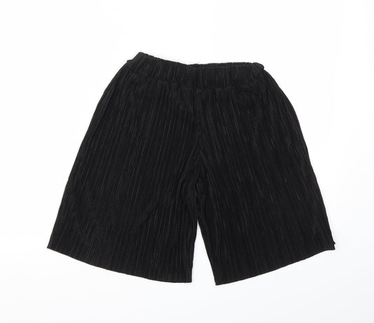 Next Girls Black Cut-Off Shorts Size 4 Years