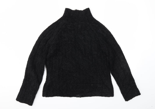 Womens UK Size M Roman Black Cardigan Jumper