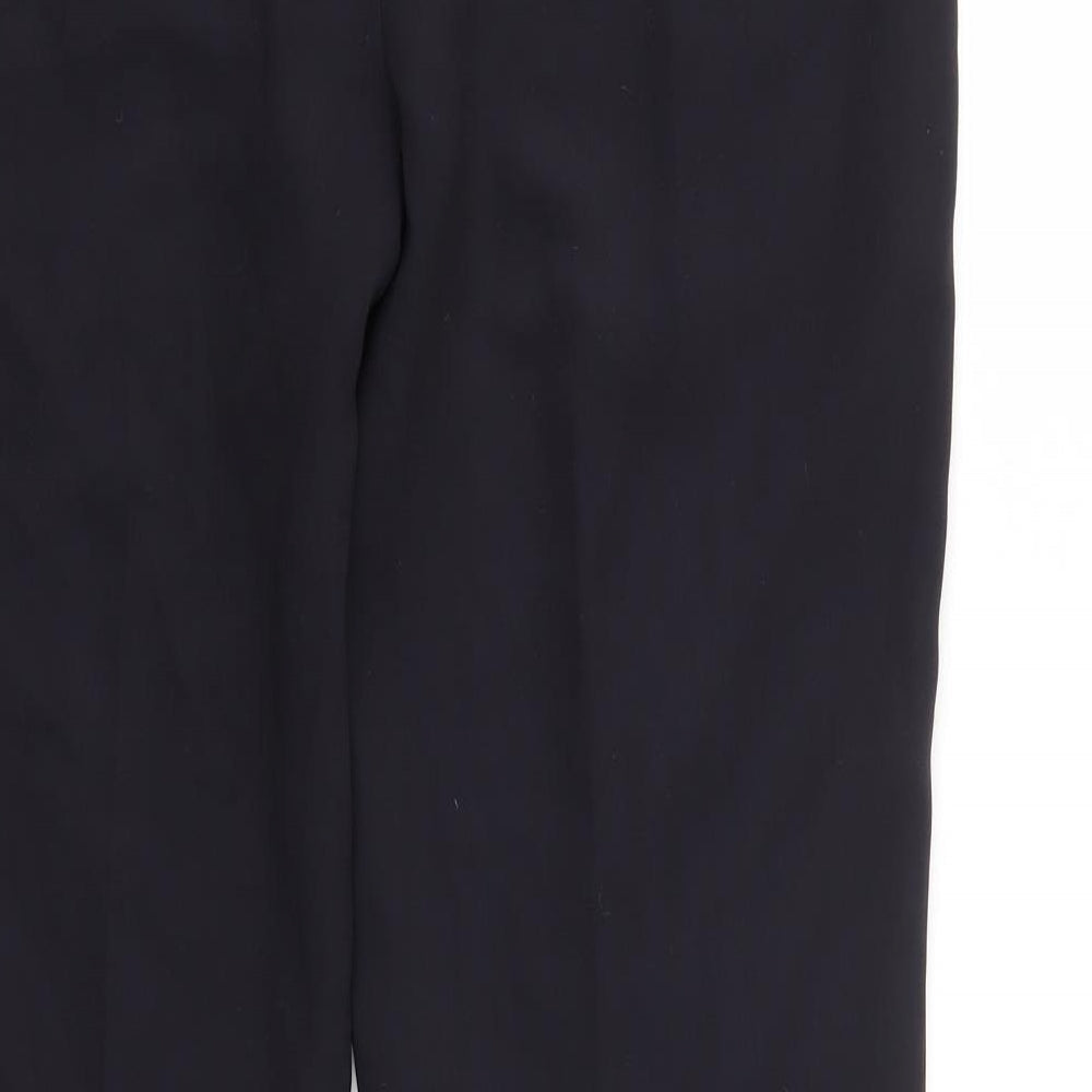 Womens UK Size 12 Preworn Regular Fit Blue Trousers