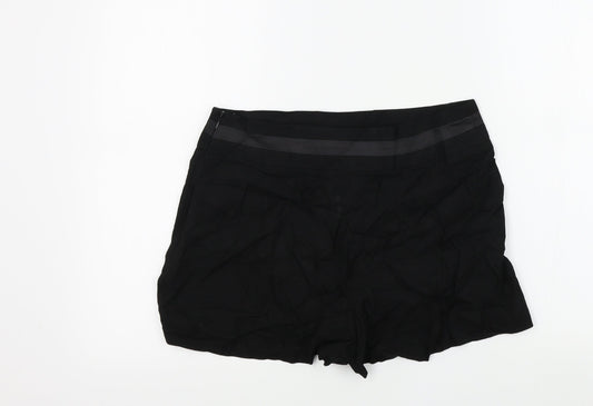 Lipsy Womens Black Colourblock  Bermuda Shorts Size 10