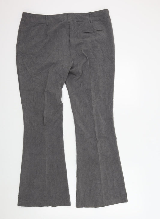 Womens UK Size 16 Papaya Regular Fit Grey Trousers
