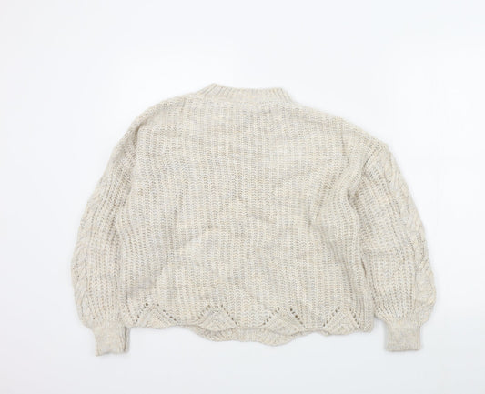 Primark Womens Beige Pullover Jumper Size 10