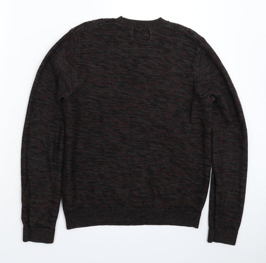 Topman Mens Grey Knit Pullover Jumper Size S