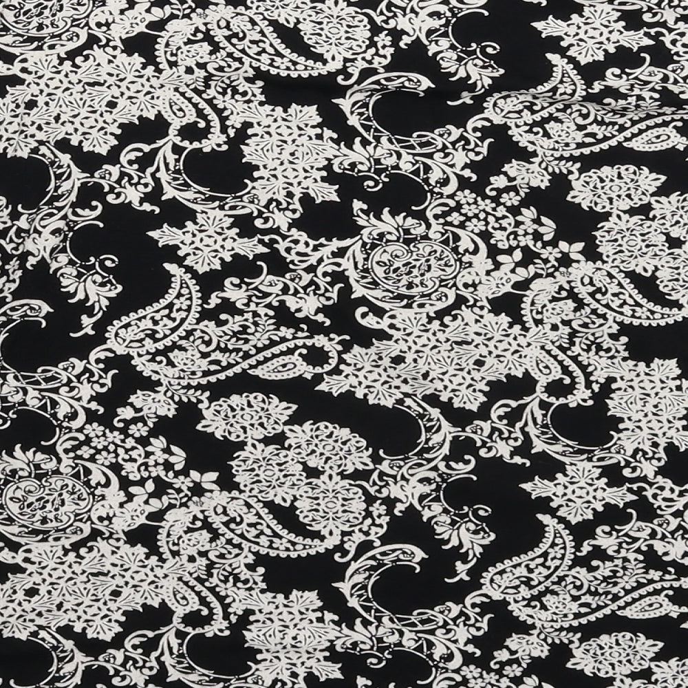 CMD Womens Black Basic T-Shirt Size 14