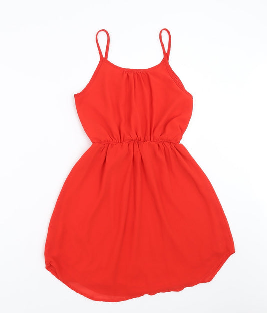 Monteau Womens Red Fit & Flare Size S