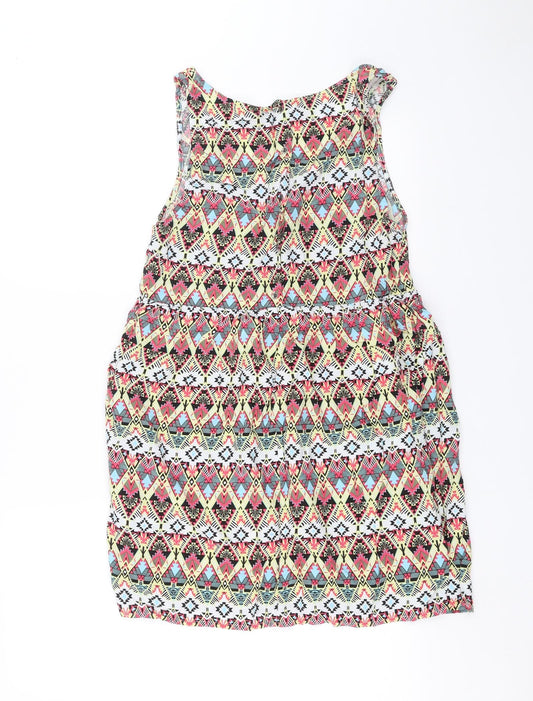 Divided by H&M Womens Multicoloured Geometric Tank Dress Size 12