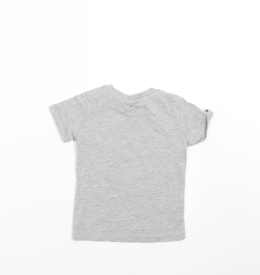 Disney Baby Grey Basic T-Shirt Size 12-18 Months - mickey mouse