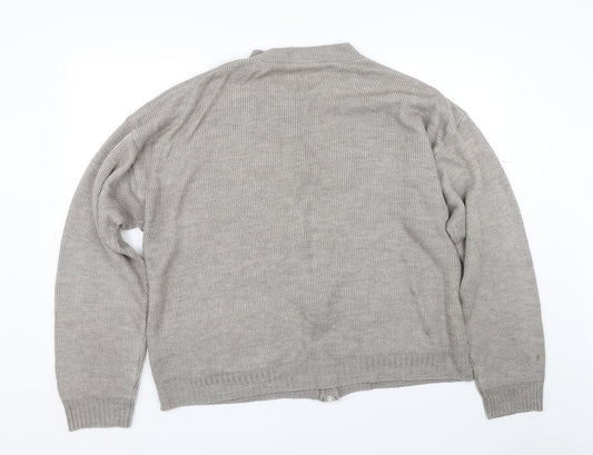 Premier man Mens Brown Argyle/Diamond Full Zip Jumper Size XL