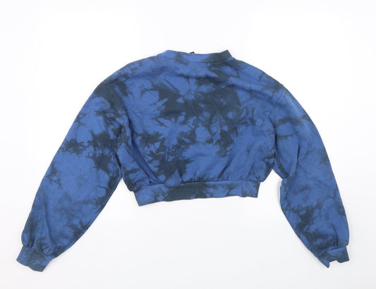 H&M Womens Blue Pullover Sweatshirt Size XS - Tie Dye