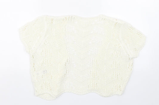 Womens UK Size 14 Per Una Beige Cape Jumper