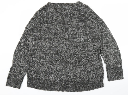 New Look Mens Grey Pullover Jumper Size M