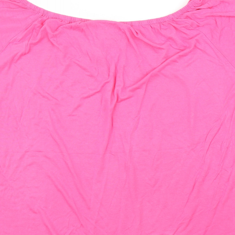 Womens UK Size 12 Be You Pink Basic Blouse