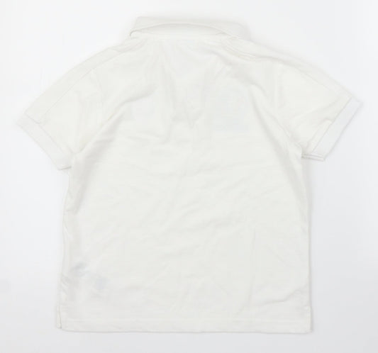UEFA Euro 2020 Boys White Basic Polo Size 9-10 Years - Football