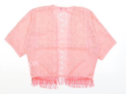 Young Dimension Girls Pink Wrap Jumper Size 11-12 Years