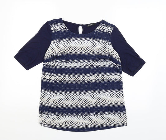 Womens UK Size 8 Autograph Blue Basic Blouse