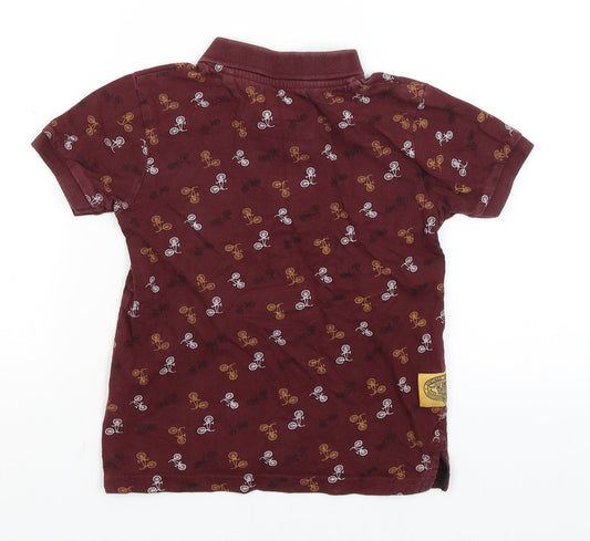TU Boys Brown Basic Polo Size 5 Years - Bicycles