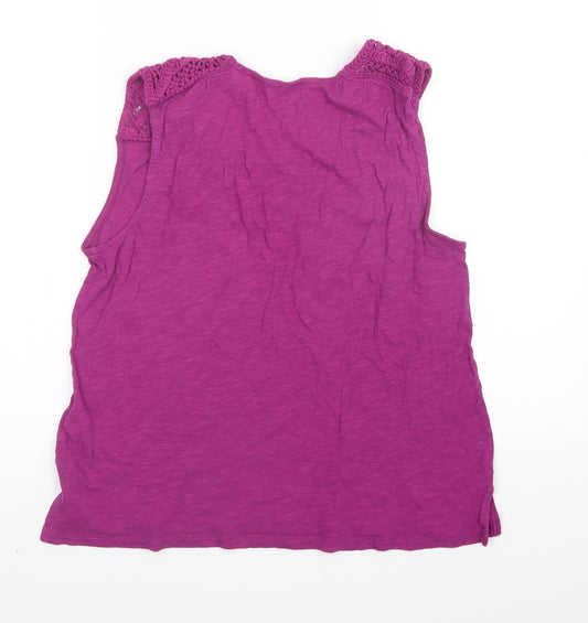 Womens UK Size M Gap Purple Basic Tank