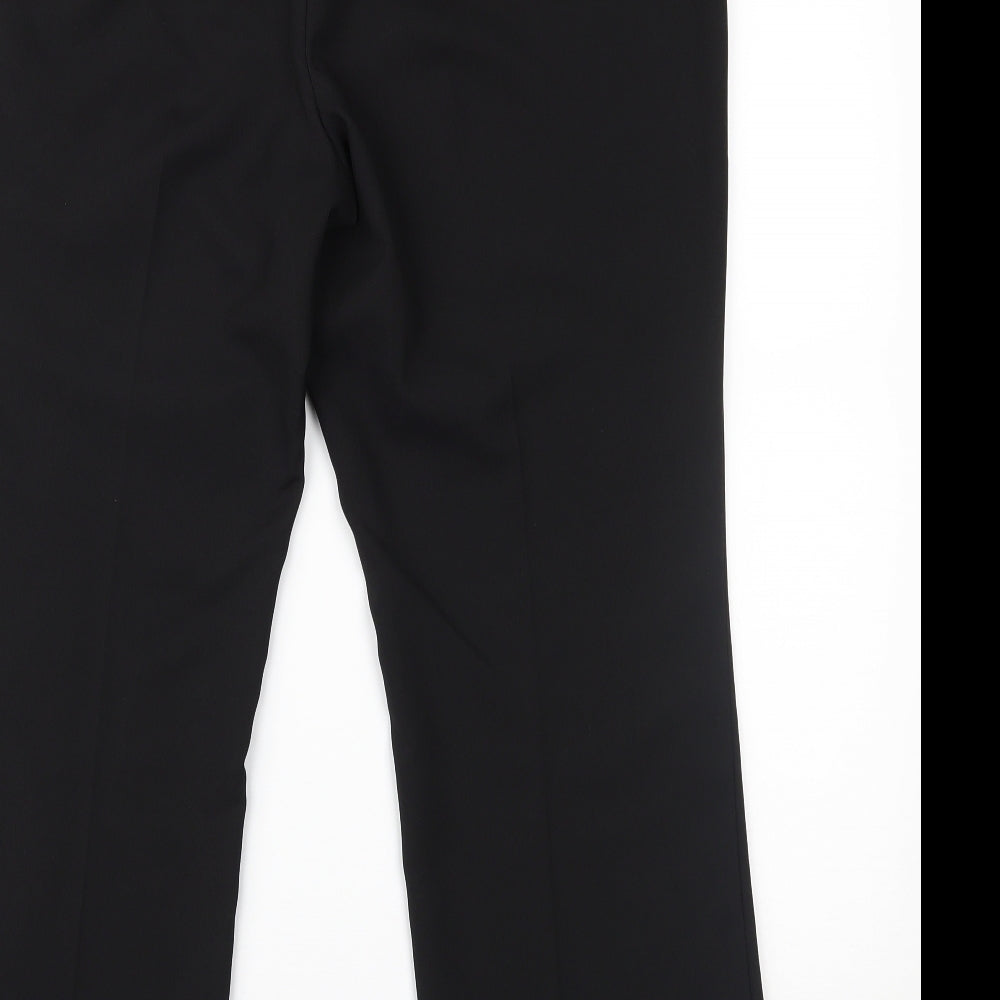 Womens UK Size 16 Papaya Regular Fit Black Trousers