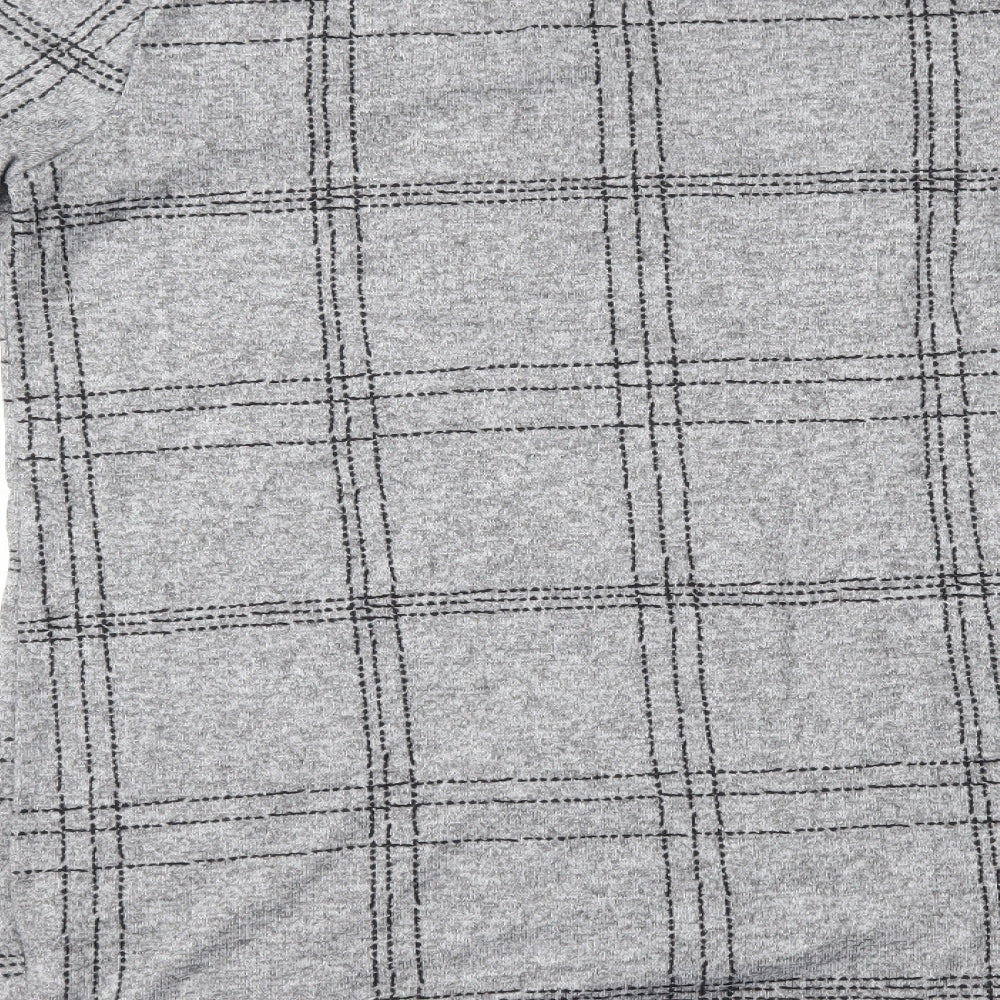 Nutmeg Womens Grey Basic Blouse Size 10