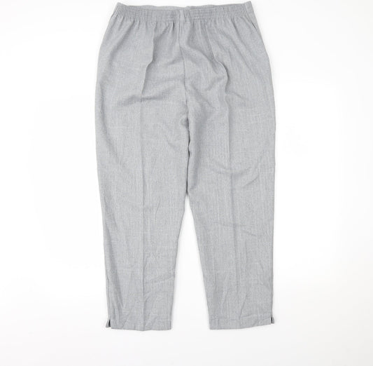 Autonomy Womens Grey Trousers Size 16 L23 in
