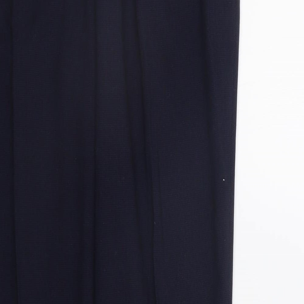 Womens UK Size 10 H&M Regular Fit Blue Trousers