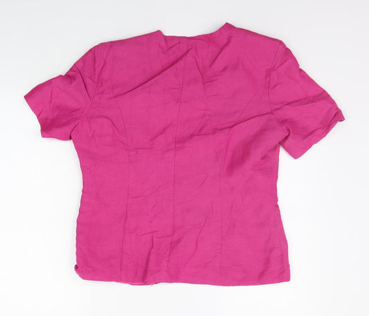 Just elegance Womens Pink Jacket Suit Jacket Size 14