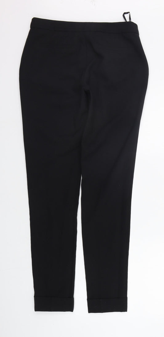 Womens UK Size 8 Atmosphere Regular Fit Black Trousers