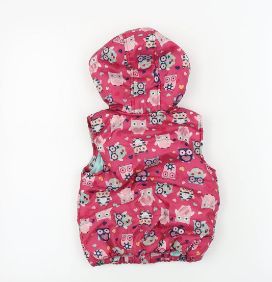 TU Girls Pink Gilet Coat Size 2 Years