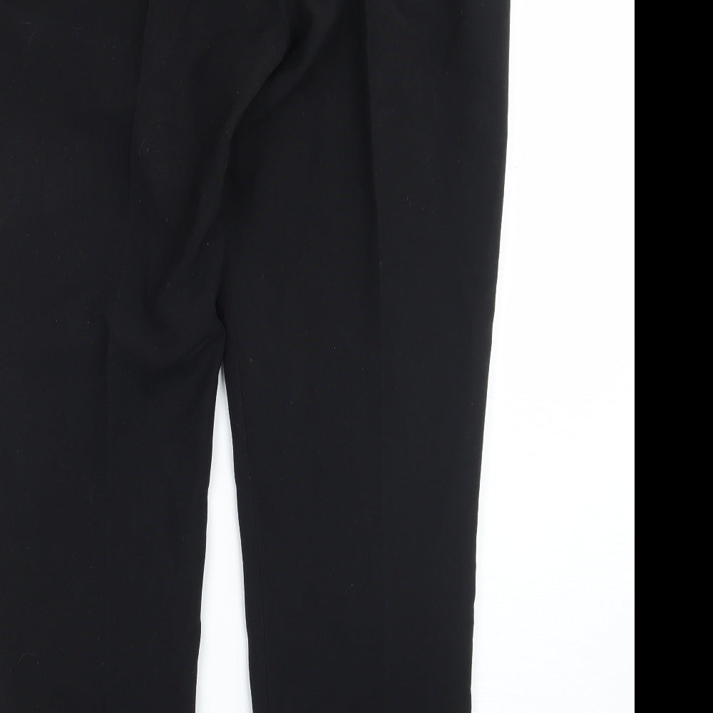 Red Herring Womens Black Trousers Size 12 L27 in