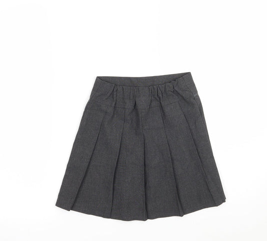 TU Girls Grey A-Line Skirt Size 5 Years - School wear