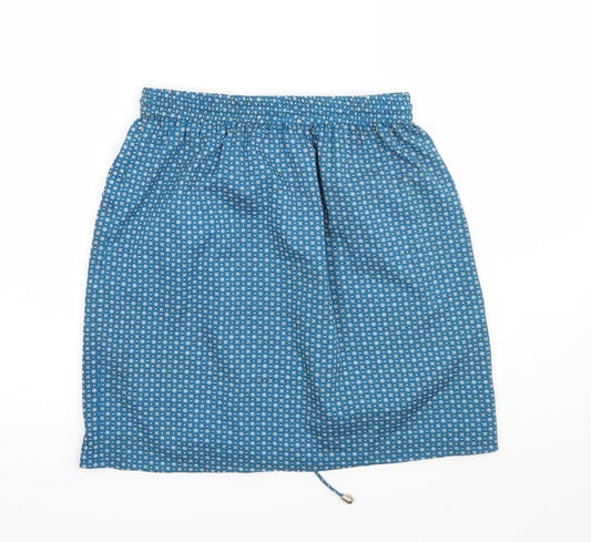 Atterley road Womens Blue Geometric A-Line Skirt Size 8