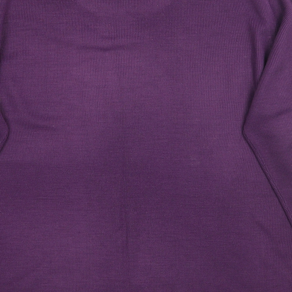 Womens UK Size 14 Berkertex Purple Pullover Jumper