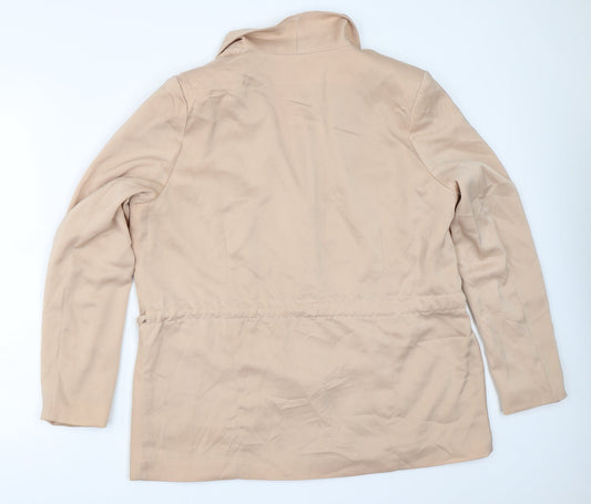 H&M Womens Beige Jacket Blazer Size 44