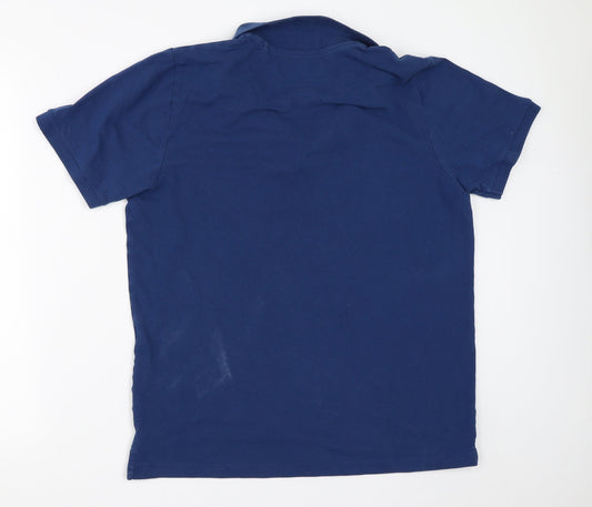 Easy Mens Blue Polo Size L