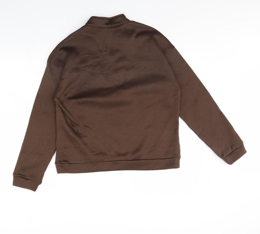 Shein Womens Brown Henley Jumper Size M