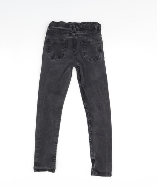 A2Z 4 Kids Girls Black Denim Skinny Jeans Size 9 Years