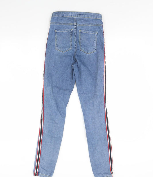 Denim & Co. Womens Blue Denim Skinny Jeans Size 4 L28 in