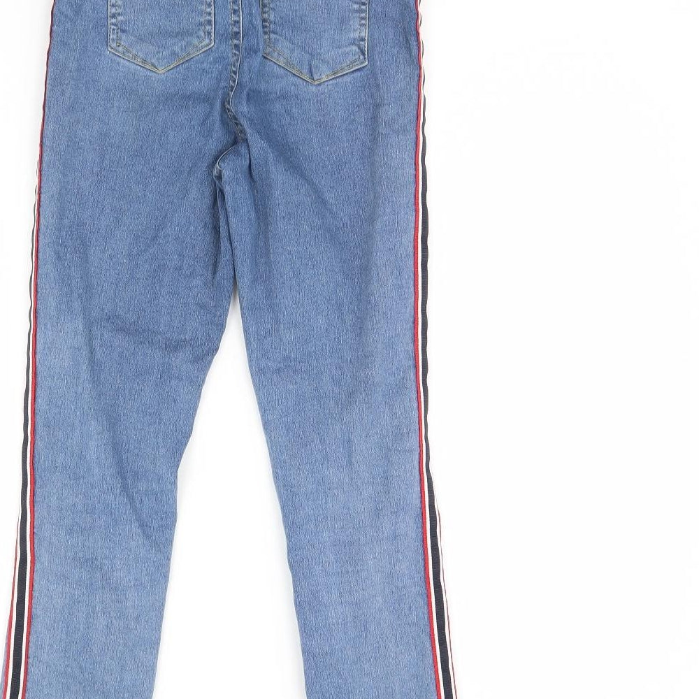 Denim & Co. Womens Blue Denim Skinny Jeans Size 4 L28 in