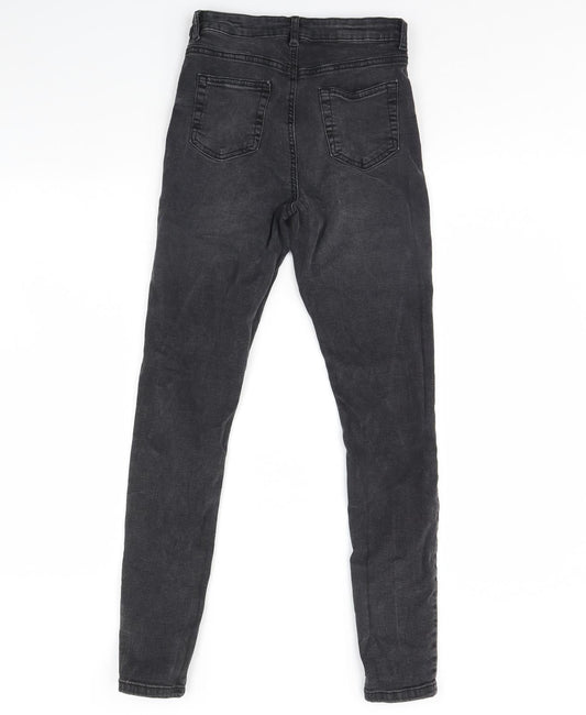 Denim & Co. Womens Black Denim Skinny Jeans Size 10 L28 in