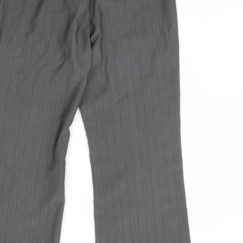 Womens UK Size 14 NEXT Regular Fit Dress Pants Grey Trousers