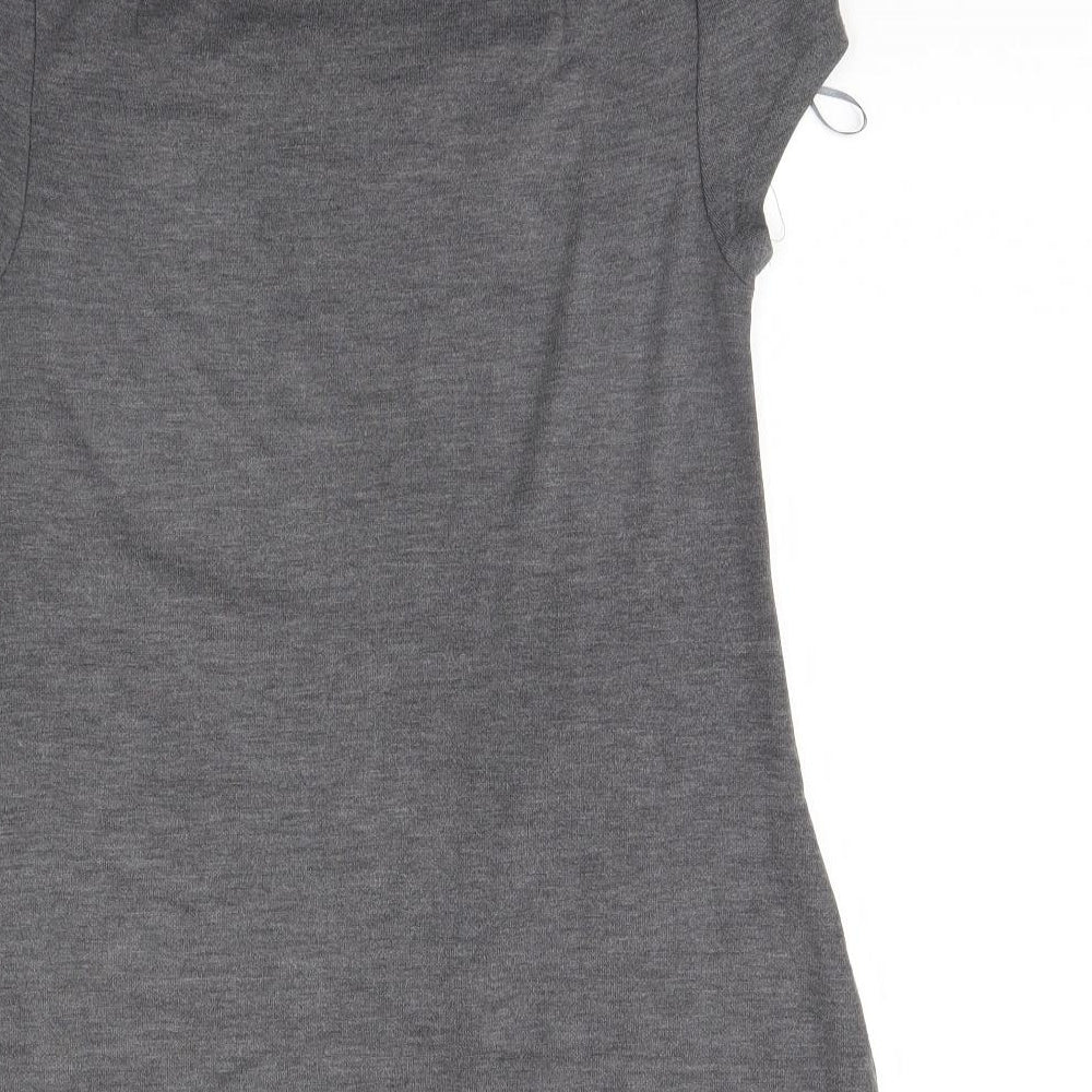 Womens UK Size M H&M Grey Basic Blouse